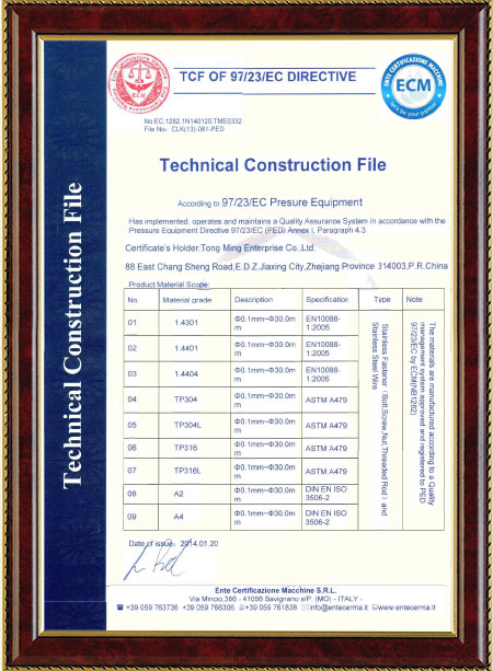 歐盟CE認(rèn)證證書(shū)
